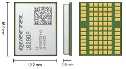 Mechanical Drawing - Quectel LG290P High Precision GNSS Module